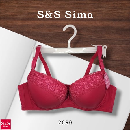 6 قطع سنتيان اسفنج نص كاب دانتيل ماركة S&S SIMA