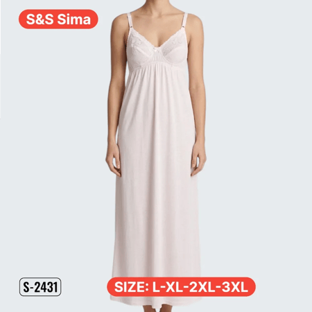 6 قطع شلحة قطن نسائي مكسي مع السنتيان