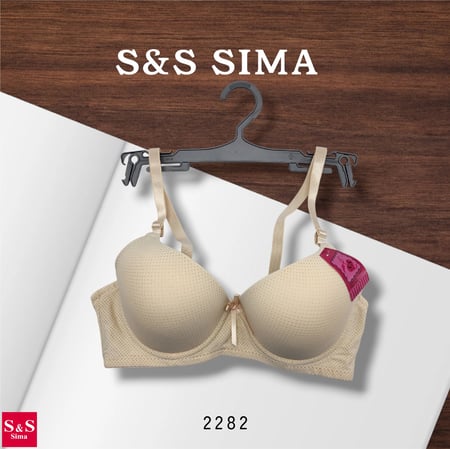 6 قطع سنتيان اسفنج نص كاب دانتيل ماركة S&S SIMA
