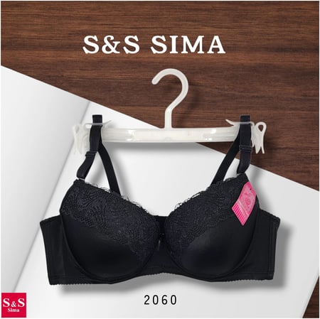 6 قطع سنتيان اسفنج نص كاب دانتيل ماركة S&S SIMA