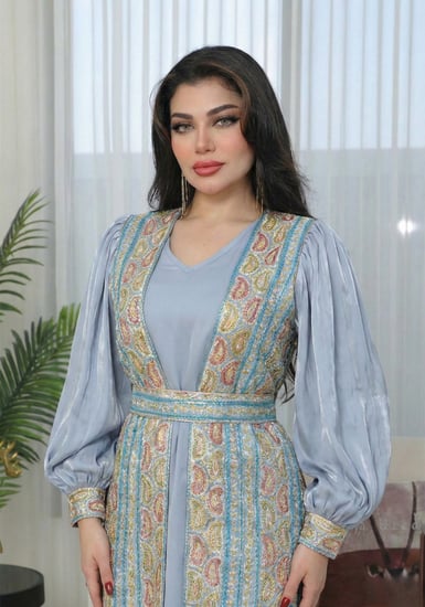 جلابية رمضانية فاخرة قطعتين