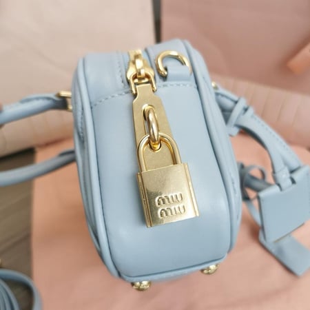 Miu Miu Arcadie matelassé nappa small leather bag