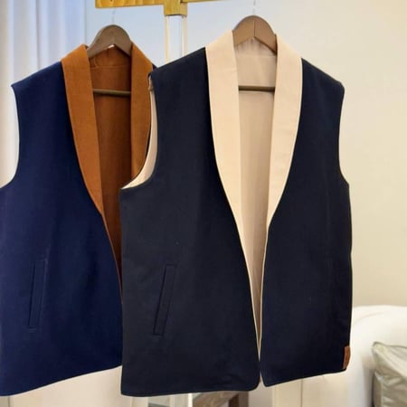 سديرية جوخ رجالية دبل فيس فاخرة بخياطة متقنة وجودة عالية