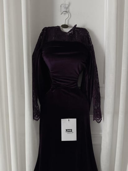 فستان ناعم مخمل