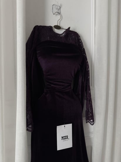 فستان ناعم مخمل