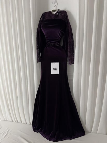 فستان ناعم مخمل