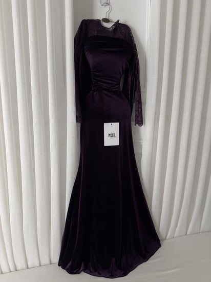 فستان ناعم مخمل