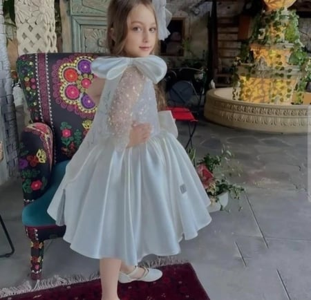 فستان كريستال منفوش _من غيم