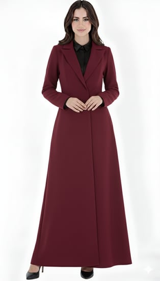 عبايه _عنابي