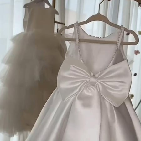 فستان انيق باطراف لولو