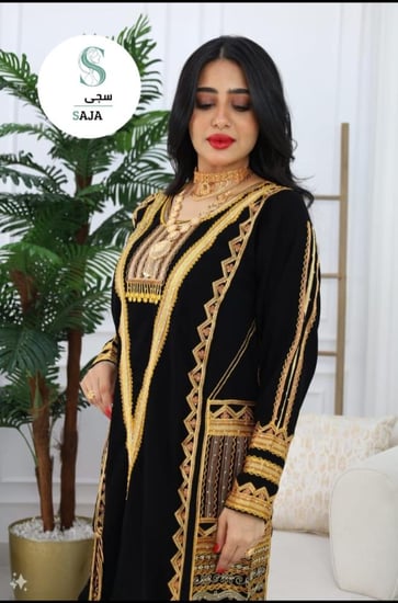 جلابيه عسيريه - اسود