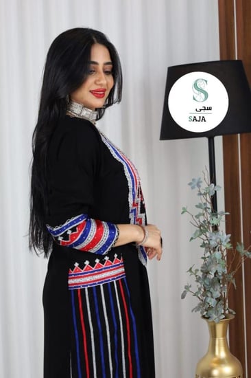 جلابيه عسيريه - اسود