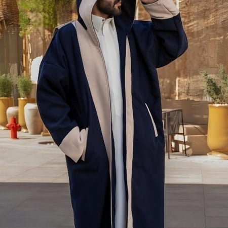 فروه شتويه رجاليه مع شال جهتين