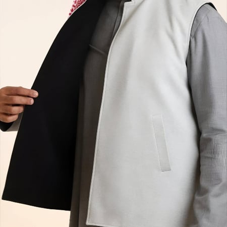 سديري شتوي دبل فيس رصاصي