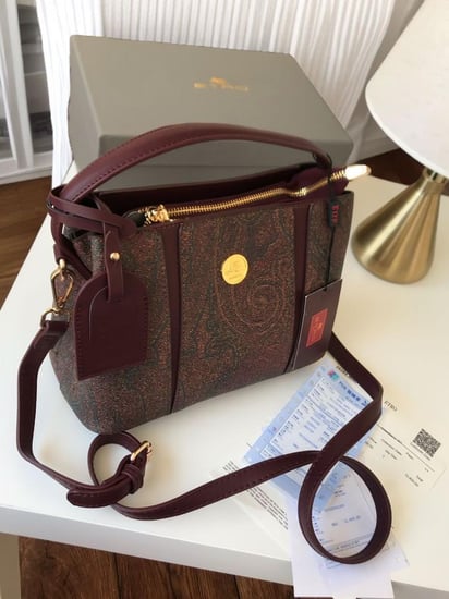 حقيبة إيترو الفاخرة برغندي