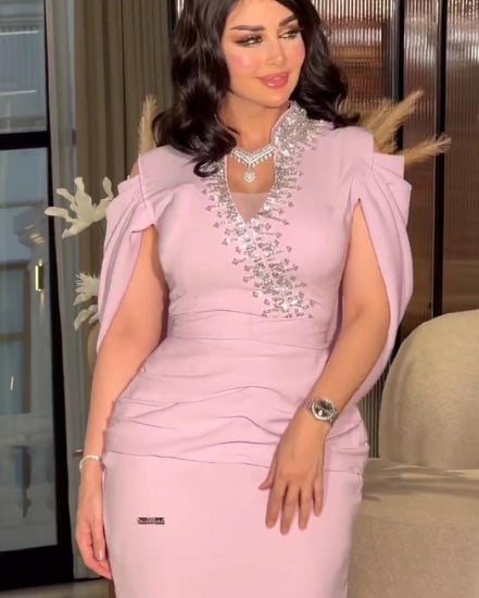 فستان  فخم سهرة تطريز