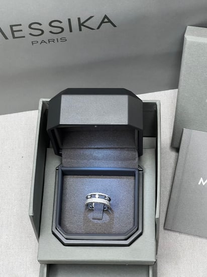 خاتم MESSIKA معدن فضي