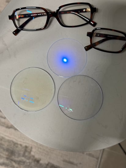 نظارة CHANEL اطار ذهبي عدسة بني