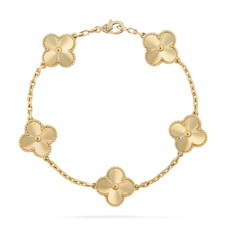 إسوارة Van cleef ذهبي - كبير