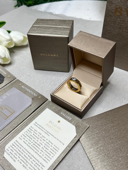 خاتم BVLGARI الماسي