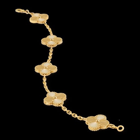 إسوارة Van cleef ذهبي - كبير