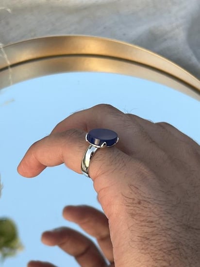 خاتم ملكي فضه عيار 925