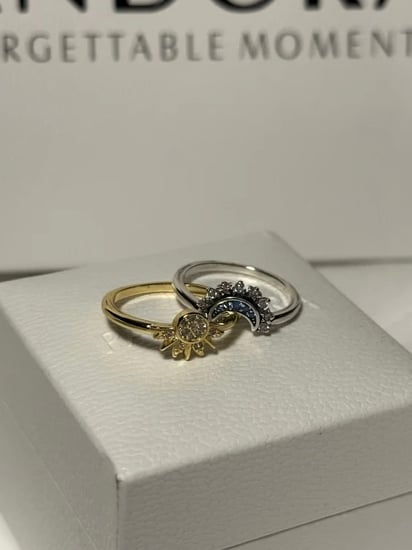 خاتم باندورا PANDORA الشمس والقمر