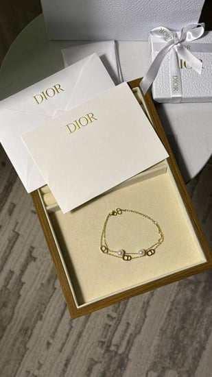إسوارة Christian Dior ذهبي-فضي