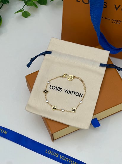 إسوارة LOUIS VUITTON معدن ذهبي أسود