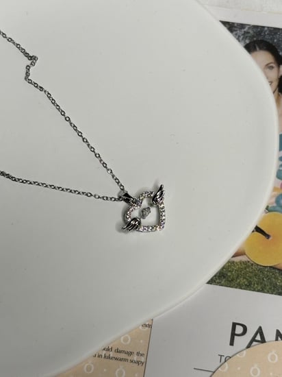 سلسال باندورا PANDORA قلب فضي