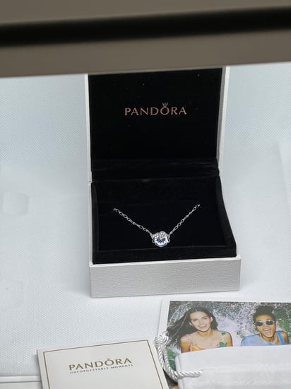 سلسال باندورا PANDORA زهرة  زرقاء