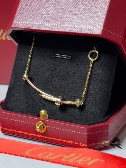 سلسال carter ذهبي _فصوص