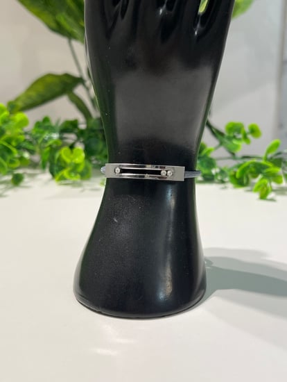 إسوارة MESSIKA فضي-خيط رمادي