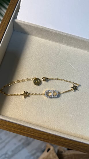 إسوارة Christian Dior لونين ( ذهبي-فضي )