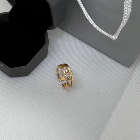 خاتم MESSIKA معدن ذهبي