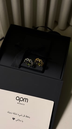 خاتم Down- apm ( فضي -ذهبي )