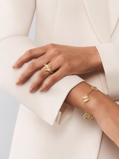 إسوارة Van cleef ذهبي - كبير