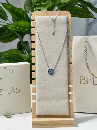 سلسال العين  فضة عيار 925 ملون