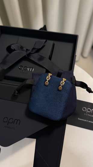 حلق مايلي مارين  apm ذهبي