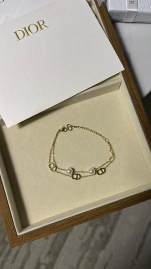 إسوارة Christian Dior ذهبي-فضي