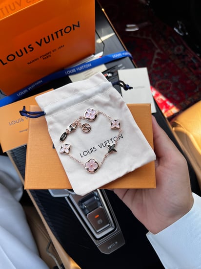 اسواره  LOUIS VUITTON ذهبي - وردي ماستر