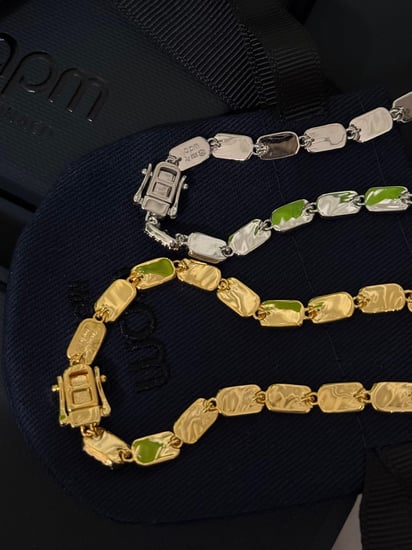 مجموعة أساور داينتي apm ( فضي -ذهبي - اخضر -روز قولد - ازرق )