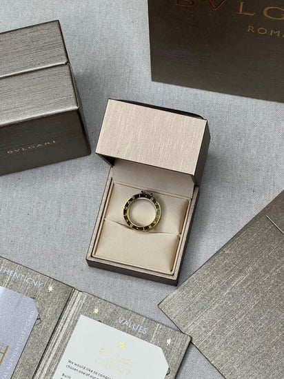 خاتم BVLGARI الماسي