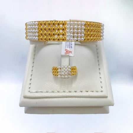 أسواره مع الخاتم ذهب عيار 21 الوزن 21.03 جرام