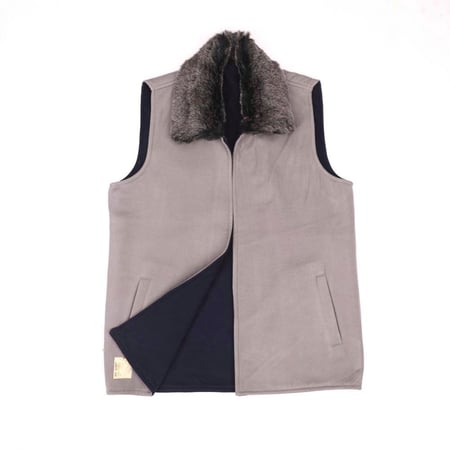 سديري فرو دبل فيس رصاصي كحلي