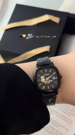 ساعه كاسيو نسائي شعار الاتحاد