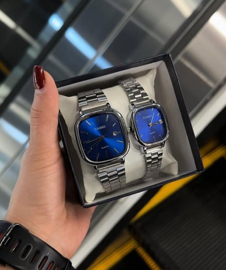 كاسيو LTP كبلز فضي - ازرق