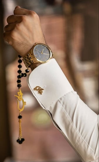 طقم كبك معا سبحه بلاسم