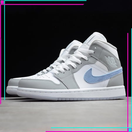 Jordan 1 Mid Wolf Grey Aluminum