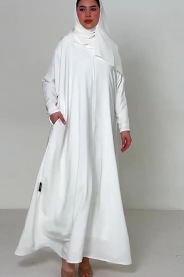 عبايه الحج والعمره اكمام سحاب